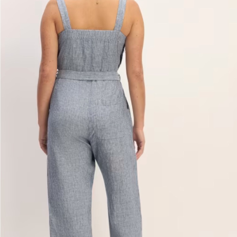 Everlane Linen Side-Button Jumpsuit - image 4